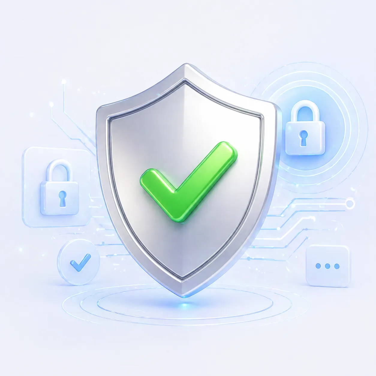 Secure and private free text to speech online service protection icon.